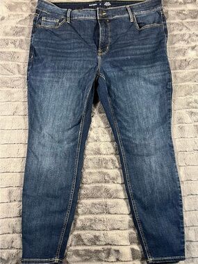 Old Navy Women's Dark Blue Stretch Skinny Jeans